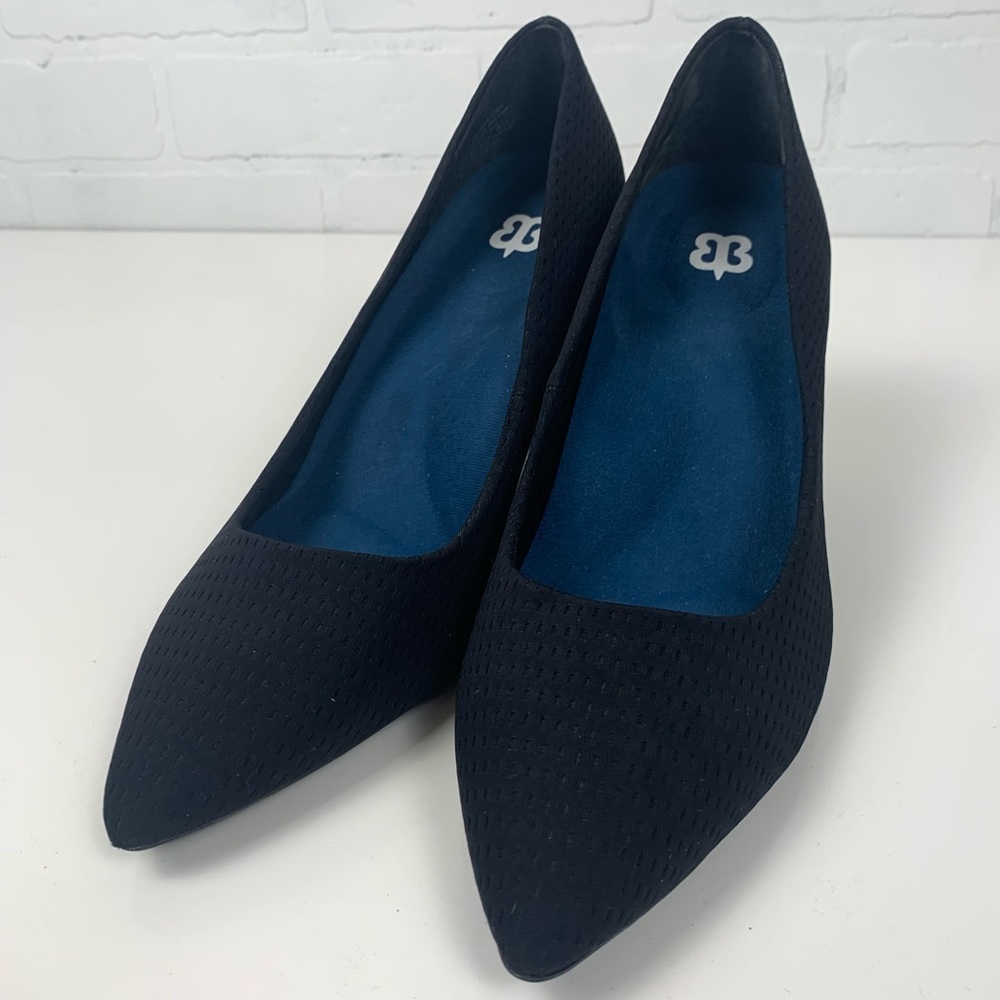 Betabrand Black Mile Marker Comfort Heels SZ 9.5